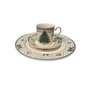 Vtg Mikasa Christmas Story Cab08 One Piece Place Setting , Never Used In Box